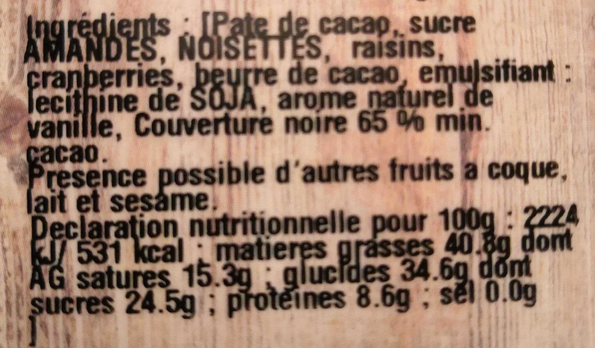 Mercier Mendiants aux fruits secs packshot