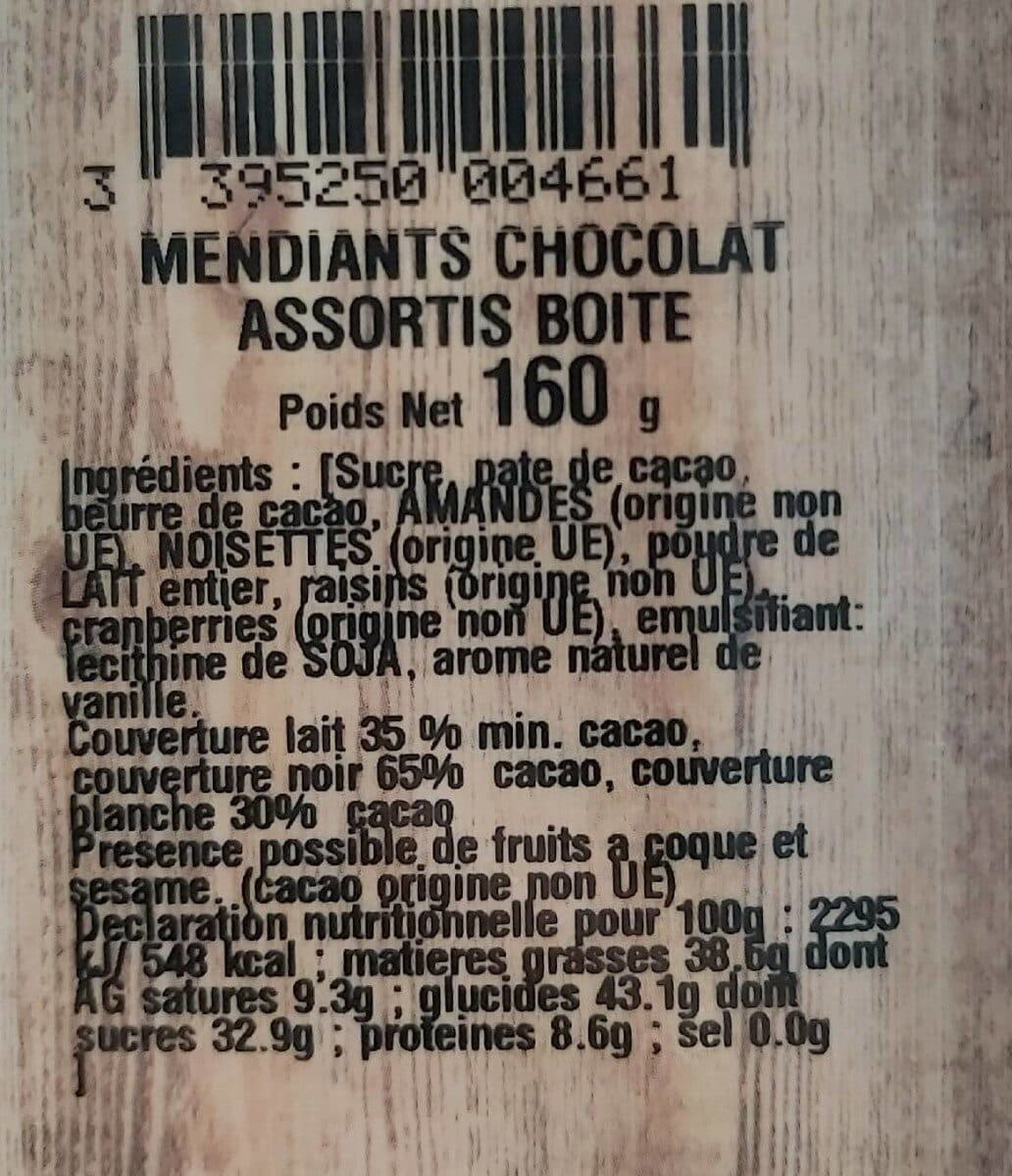 Mercier Mendiants packshot