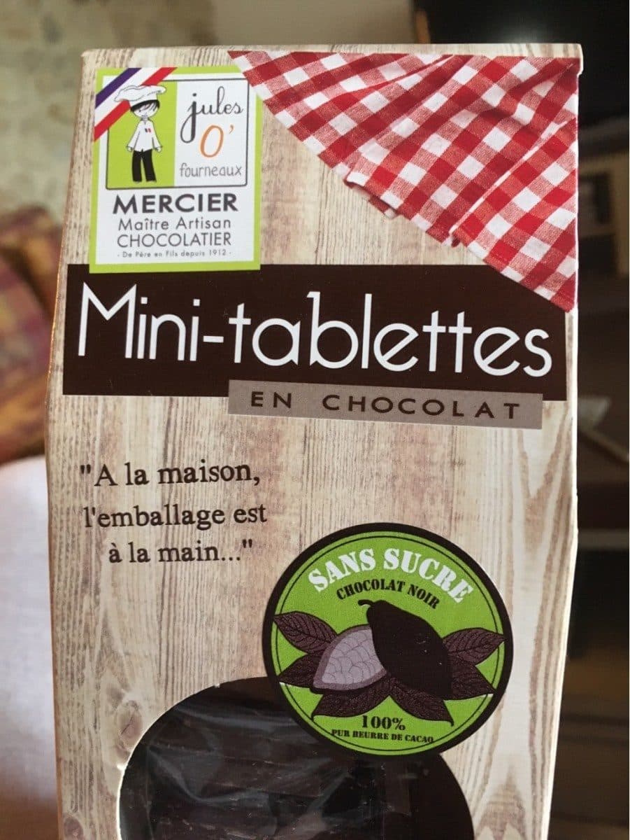 Mercier Mini tablettes en chocolat noir packshot