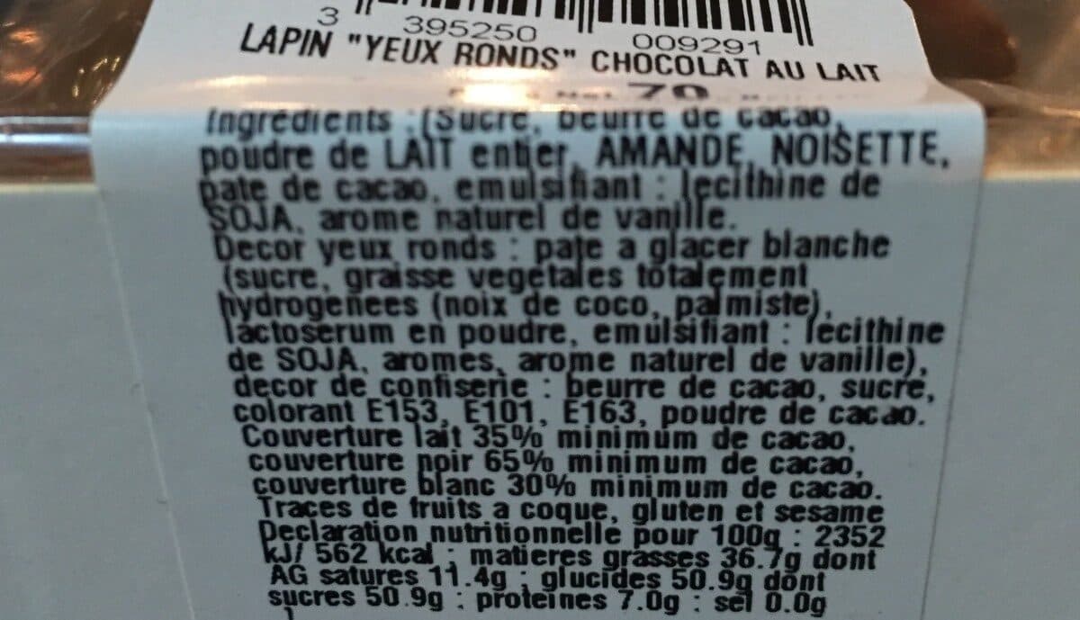 Open Food Facts Paques au yeux tendres packshot
