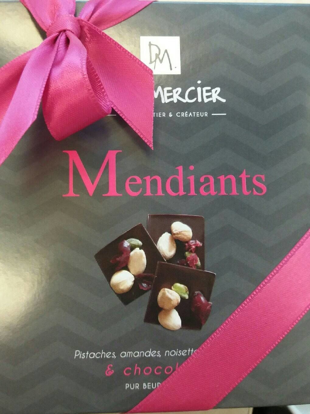 Daniel mercier Mendiants Chocolat Noir packshot