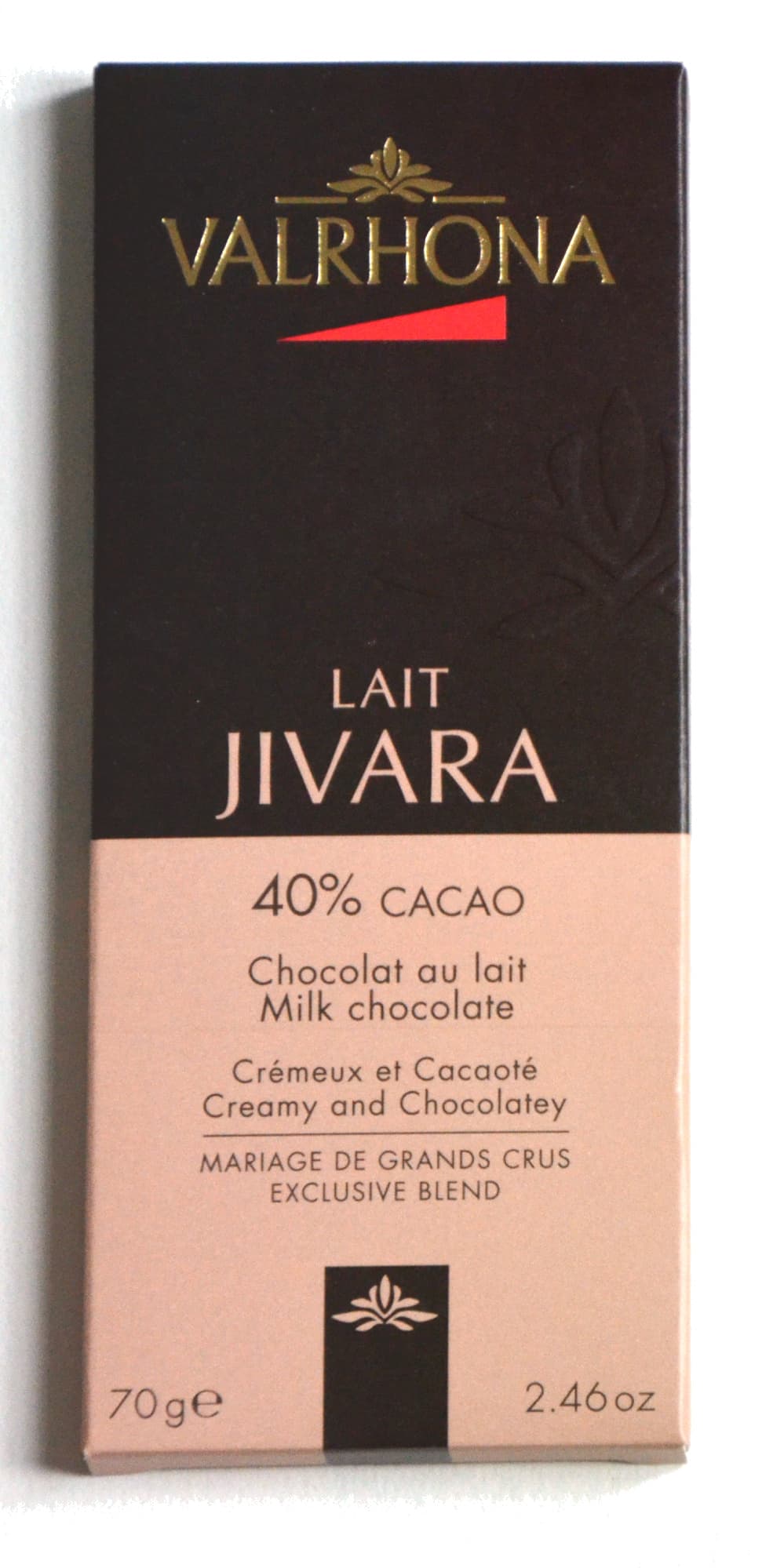 Valrhona Lait Jivara 40% packshot