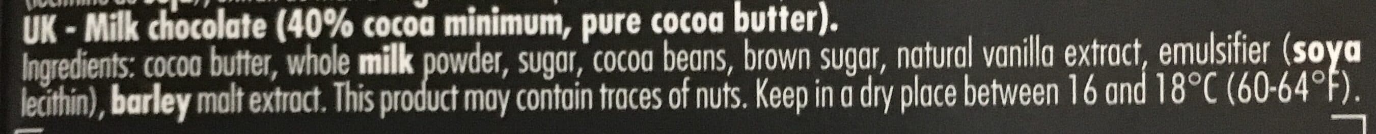Valrhona Chocolat Au Lait à Pâtisser packshot