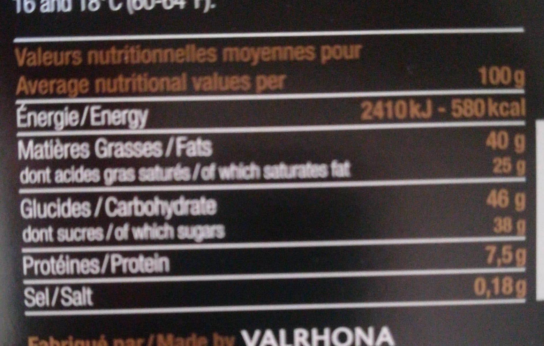 Valrhona Le lait packshot