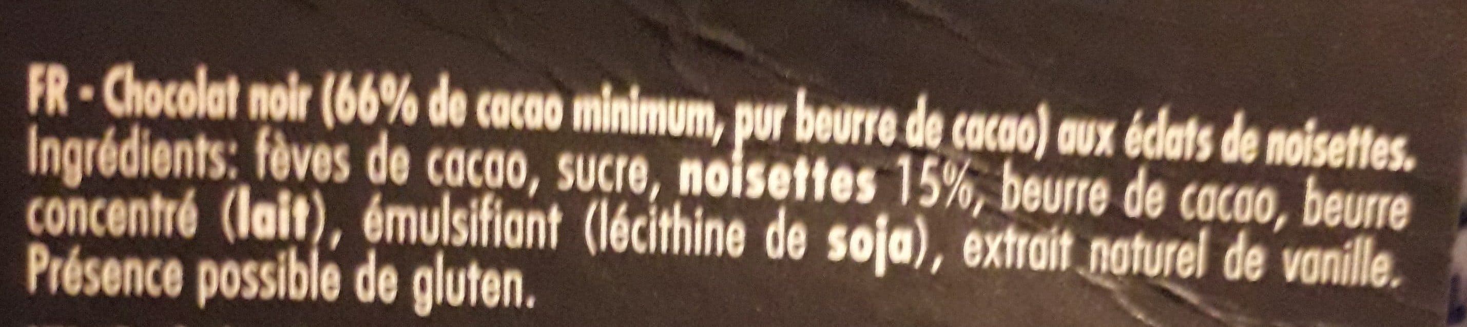Valrhona Noir caraibe noisettes packshot