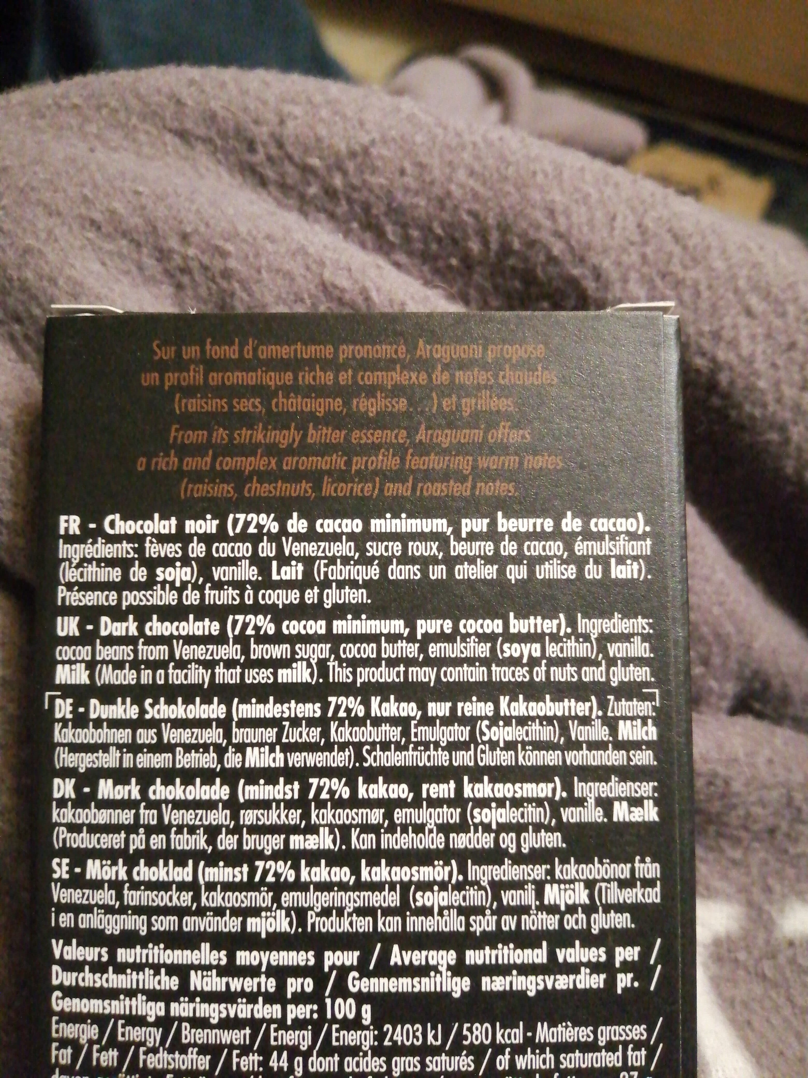 valrhona Noir Araguani packshot