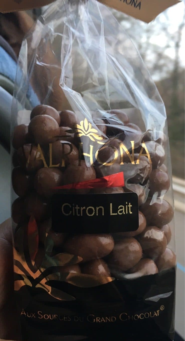 Valrhona Chocolat citron lair packshot