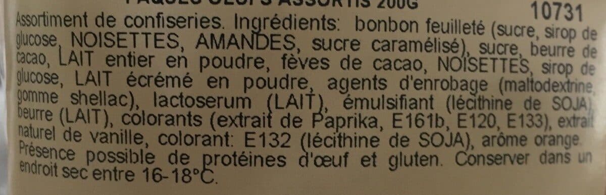 Open Food Facts Paques Oeufs Assortis packshot