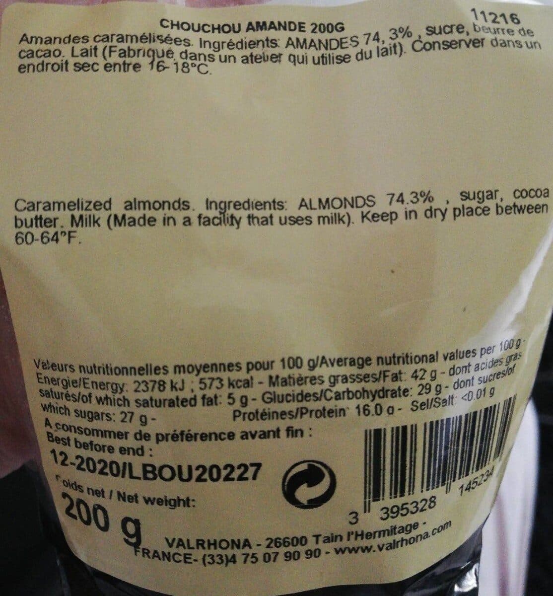 Valrhona Chouchou amande packshot