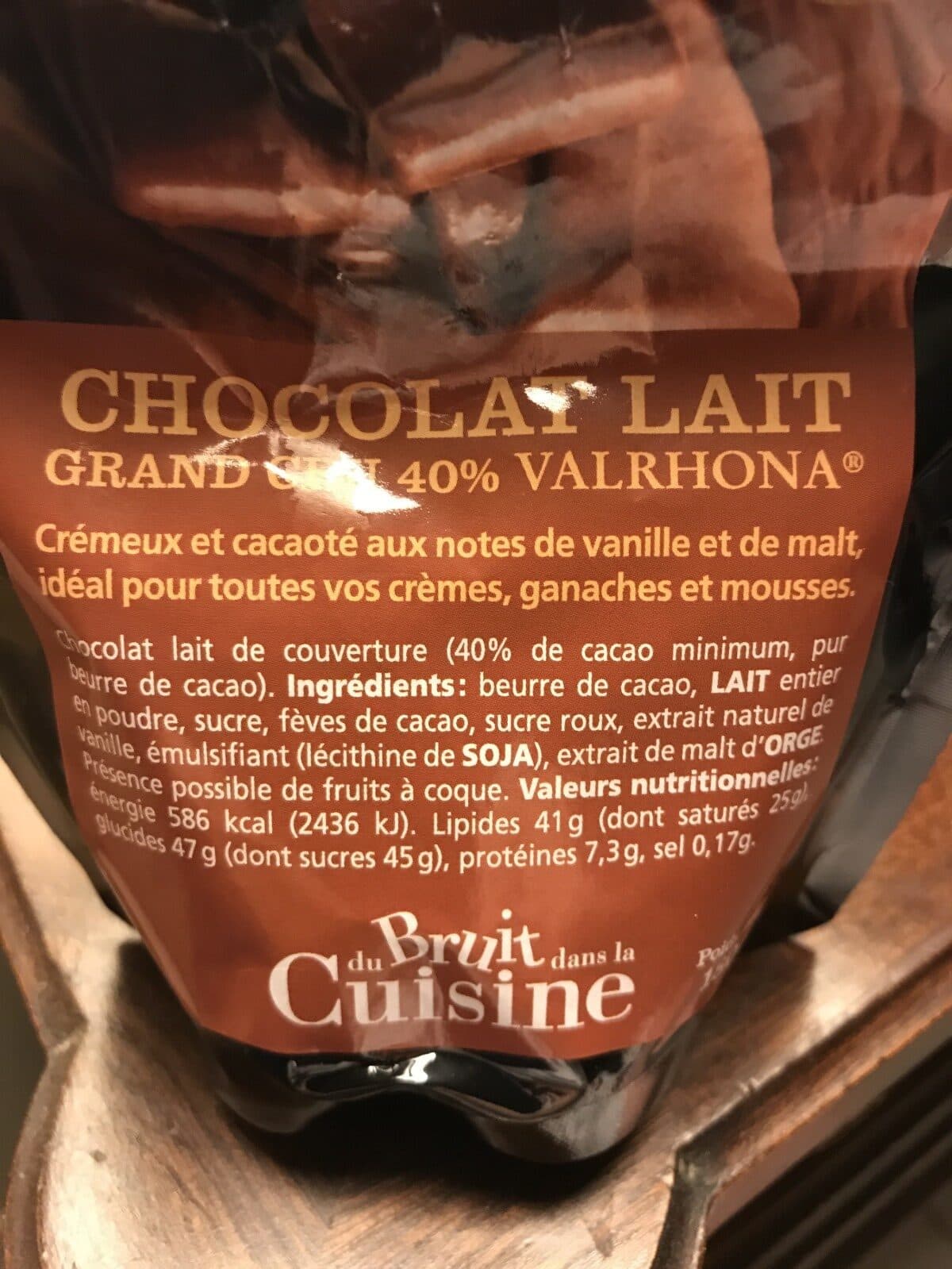 Open Food Facts Chocolat lait packshot