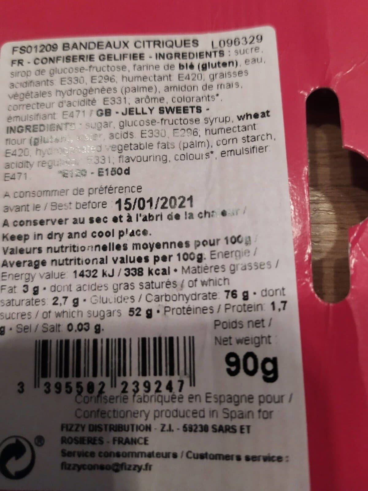 Les Citriques Fizzy Sweet packshot