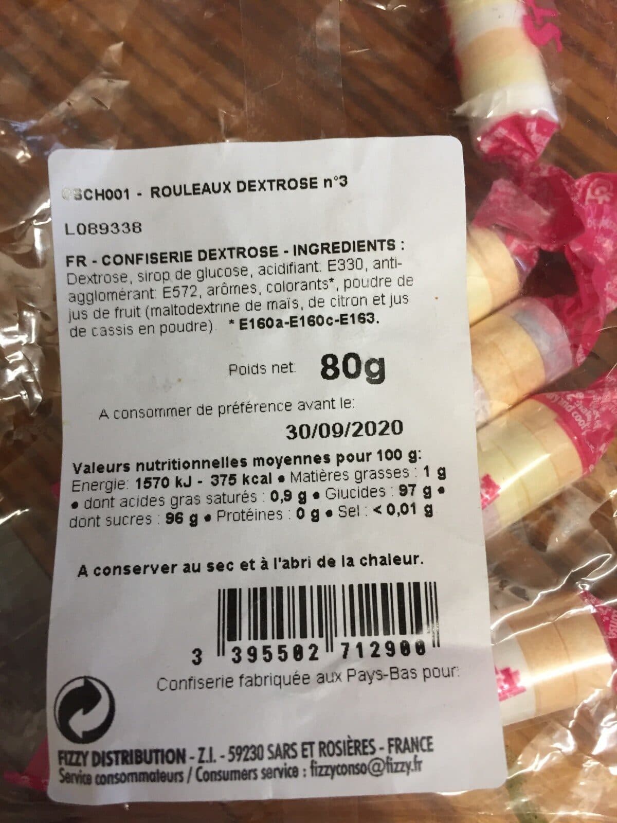 Fizzy Rouleaux dextrose packshot