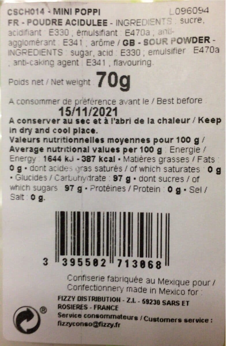 Fizzy Distribution POUDRE ACIDULEE packshot