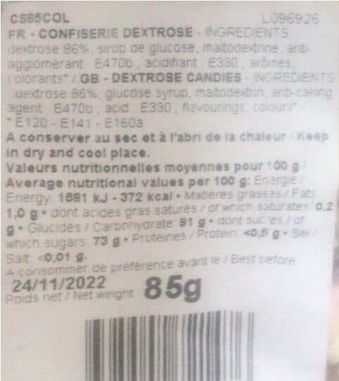 Fizzy Confiserie dextrose packshot