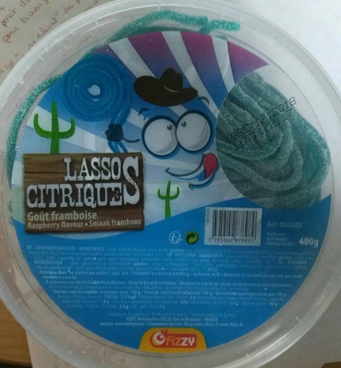 Open Food Facts Lassos Citrique goût framboise packshot