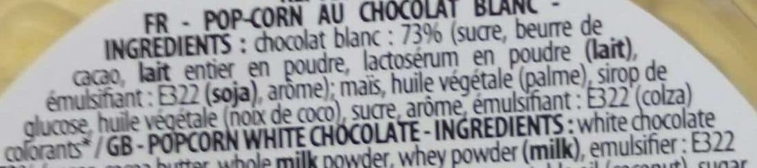 Fizzy Pop Corn au chocolat blanc packshot