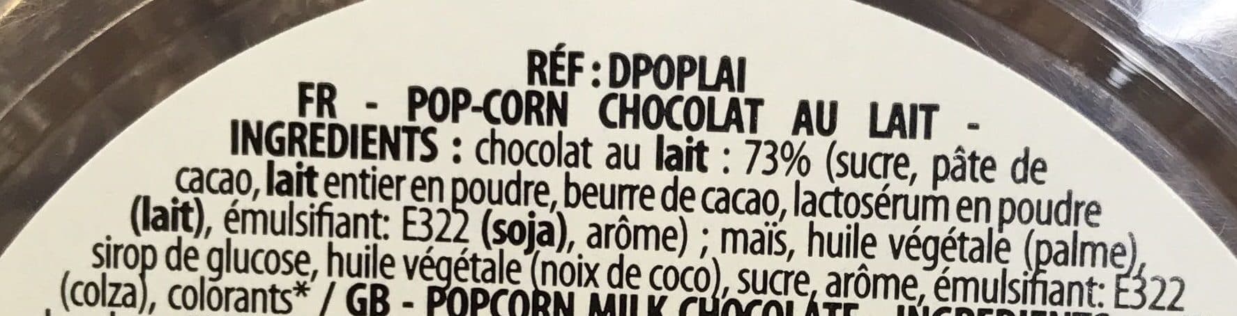 Fizzy Pop Corn au Chocolat au Lait packshot