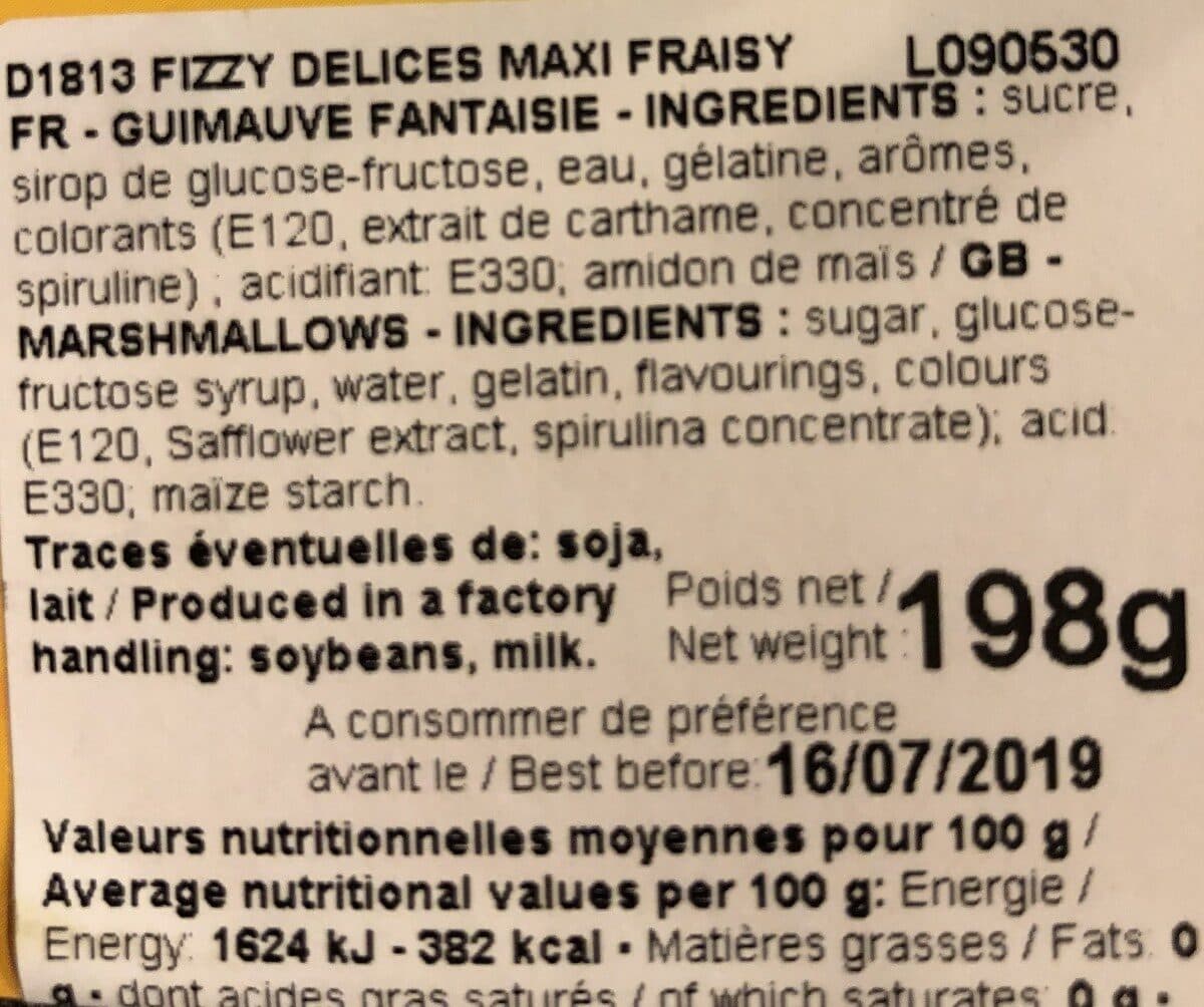 Open Food Facts Fizzy delices maxi fraisy packshot