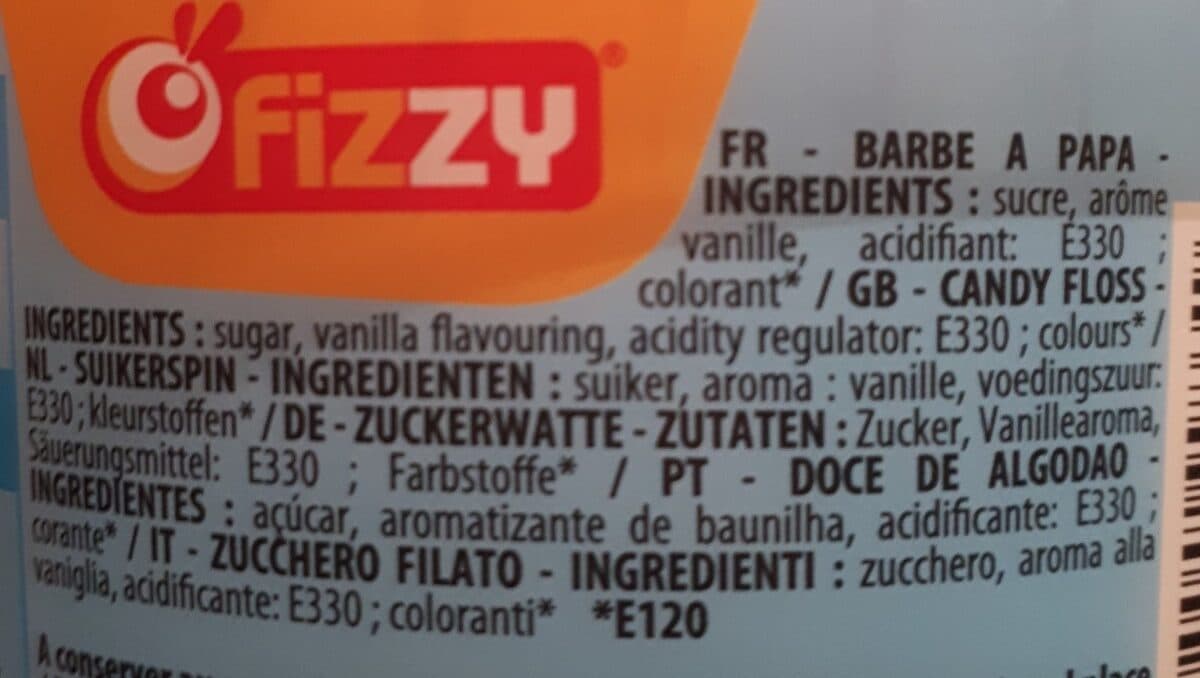 Open Food Facts Barbe à papa packshot