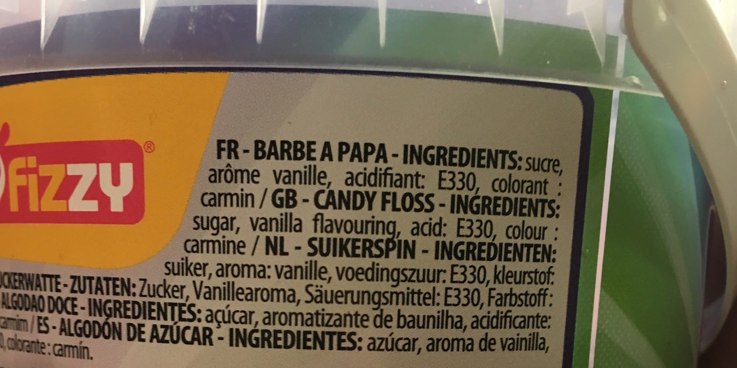 Fizzy Barbe a papa bonbon packshot