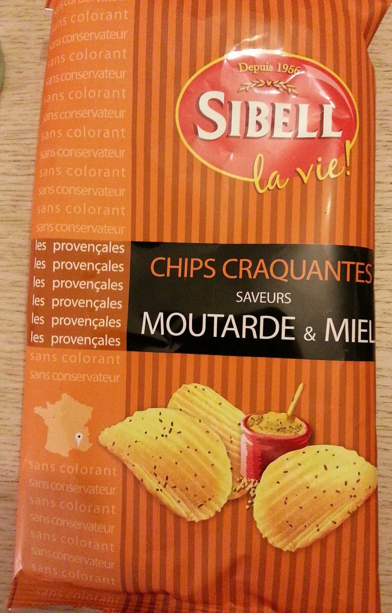 Sibell Chips Craquantes Saveur Moutarde & Miel packshot