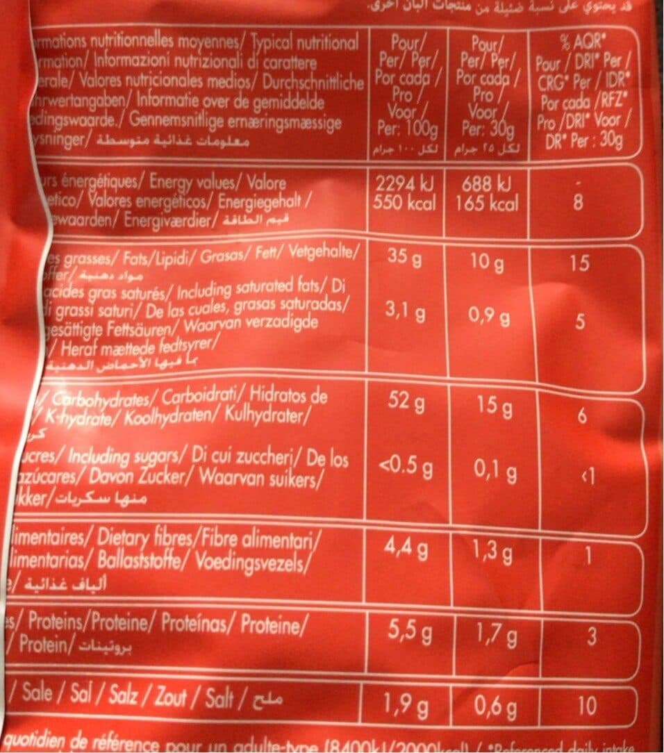 Sibell Chips Craquantes Saveur Moutarde & Miel packshot