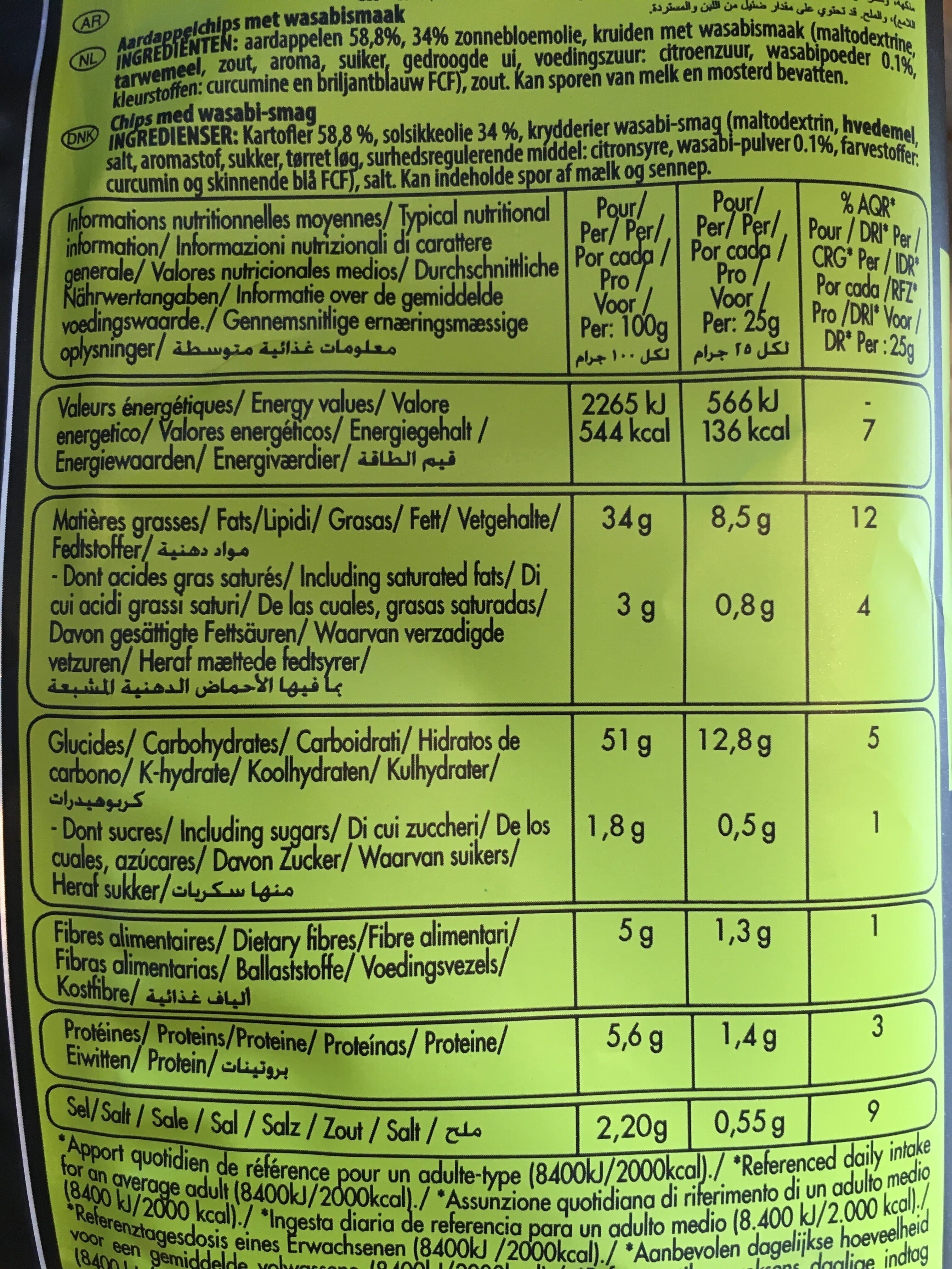 Sibel Sibel Chips Saveur Wasabi packshot