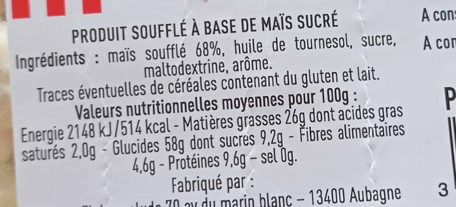 Sibell Pop Corn sucré packshot