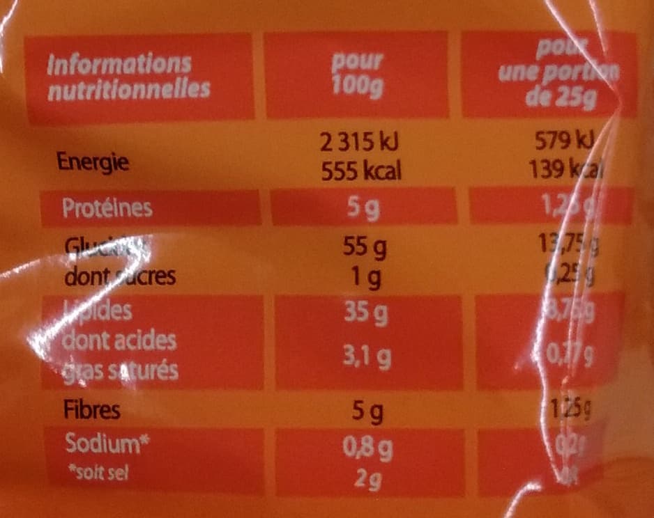 Sibell Chips saveur Paprika packshot