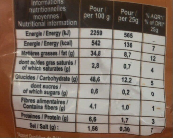 Open Food Facts Colis de 24 paquets de Chips Poulet Braisé packshot