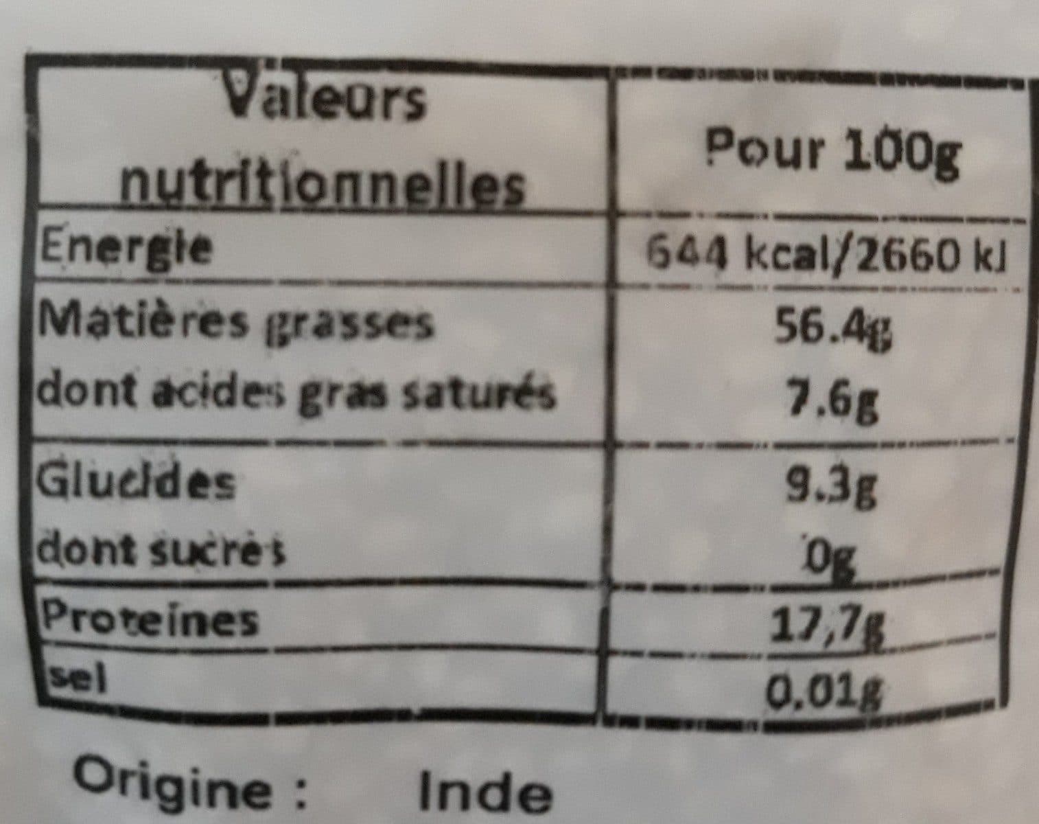 Open Food Facts Sésame doré packshot