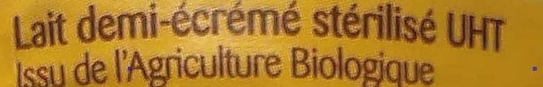 Bonneterre Lait Stérilisé UHT 1/2 Écrémé packshot
