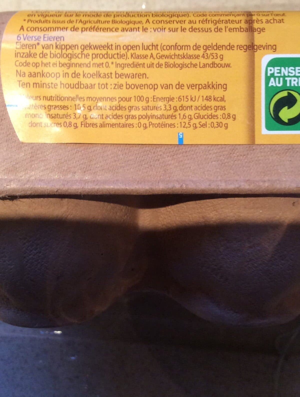 Bonneterre 6 oeufs frais packshot