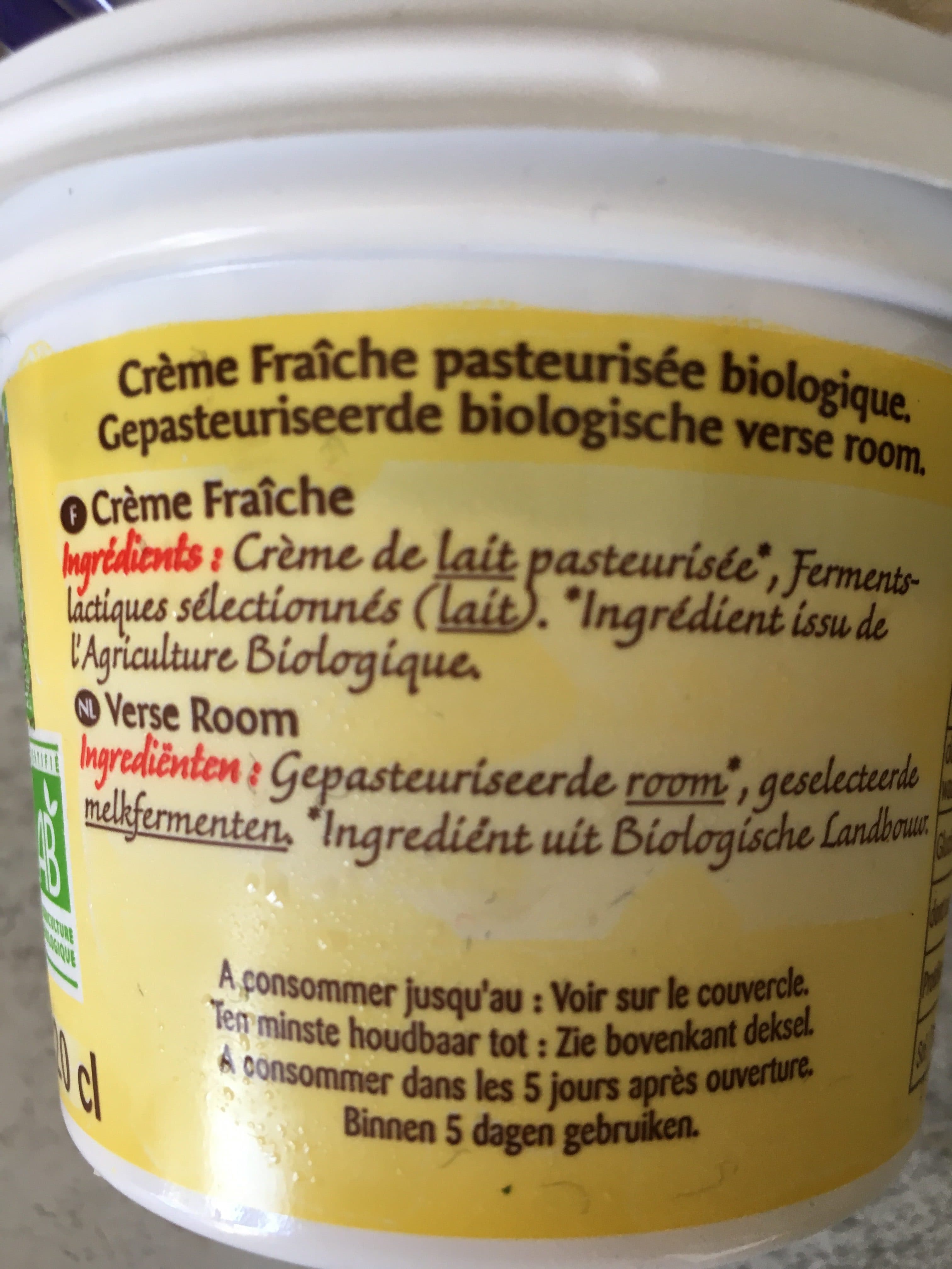 Bonneterre Crème Fraîche packshot