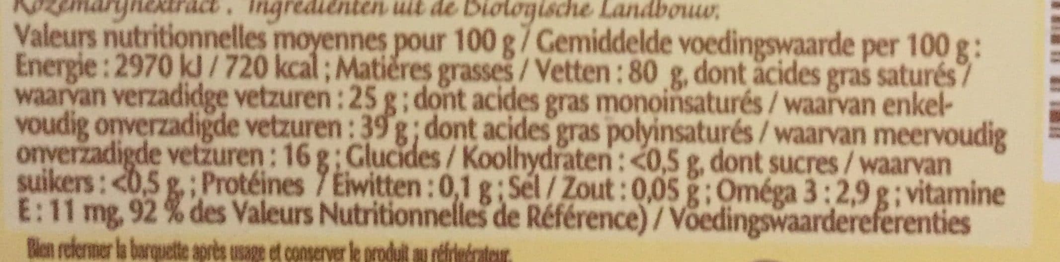 Bonneterre Margarine Oméga 3 Bio packshot
