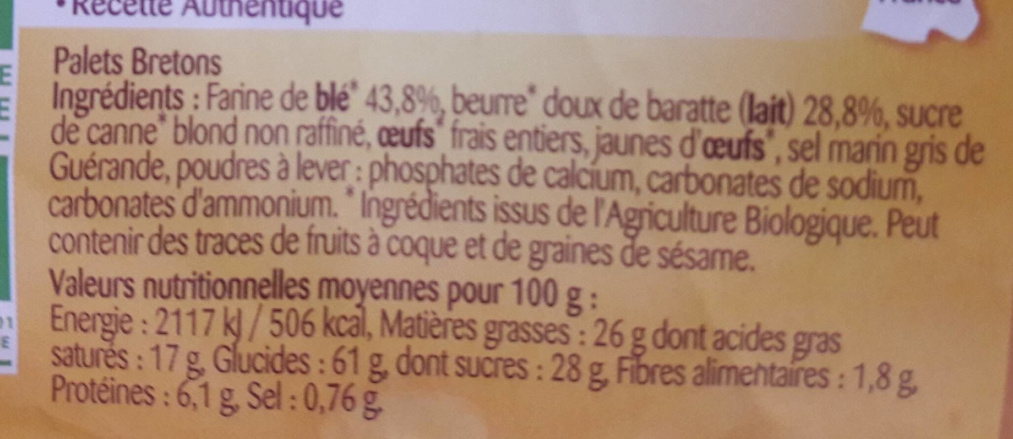 Bonneterre Palets Bretons packshot
