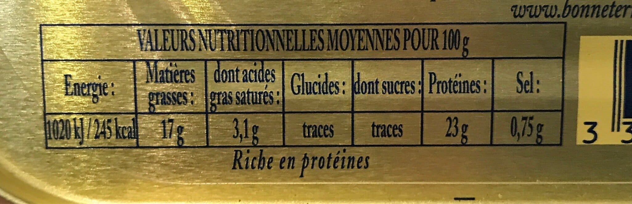 Bonneterre Sardines Huile Olive packshot