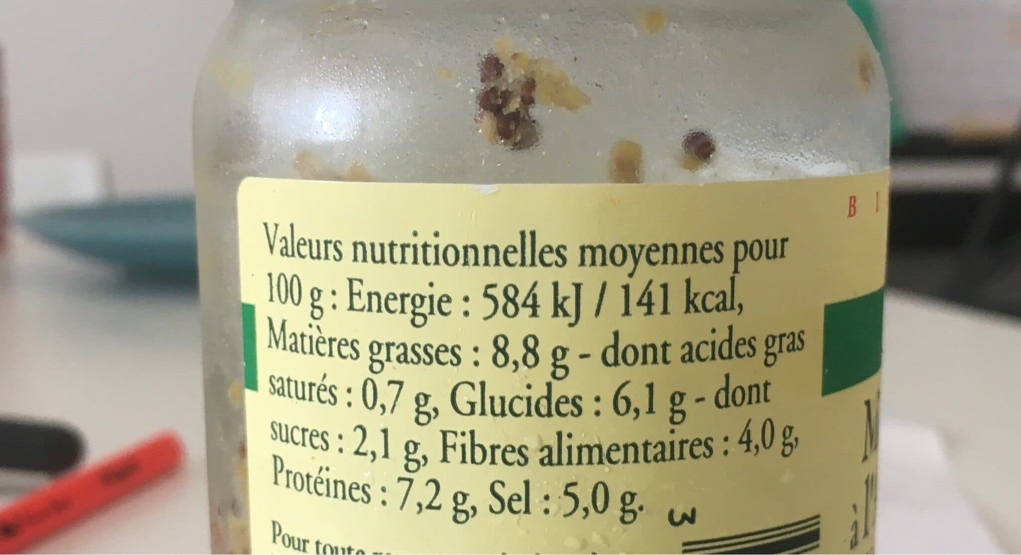 Bonneterre Moutarde a l'ancienne au vinaigre de cidre packshot