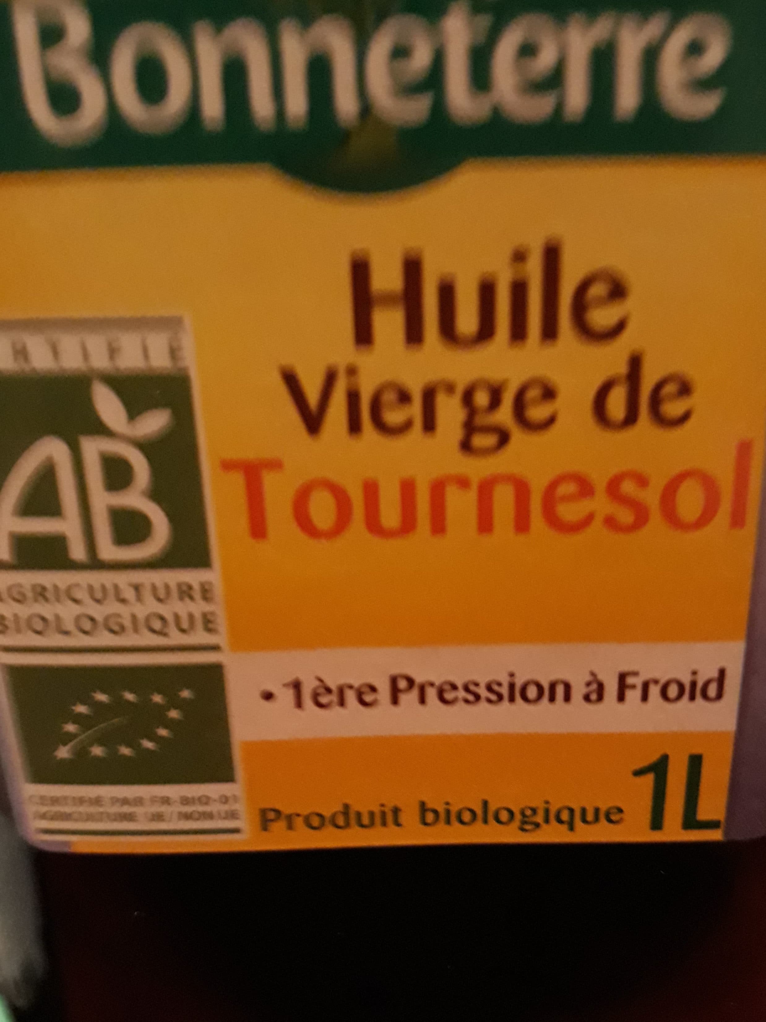 Bonneterre HUILE TOURNESOL VIERGE packshot
