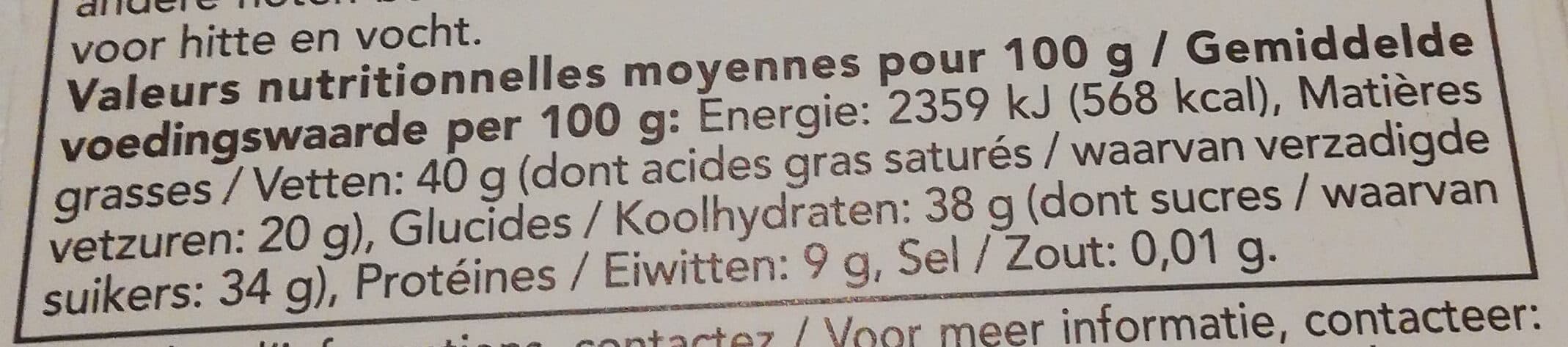 Bonneterre CHOCOLAT NOIR ECLATS D'AMANDES packshot