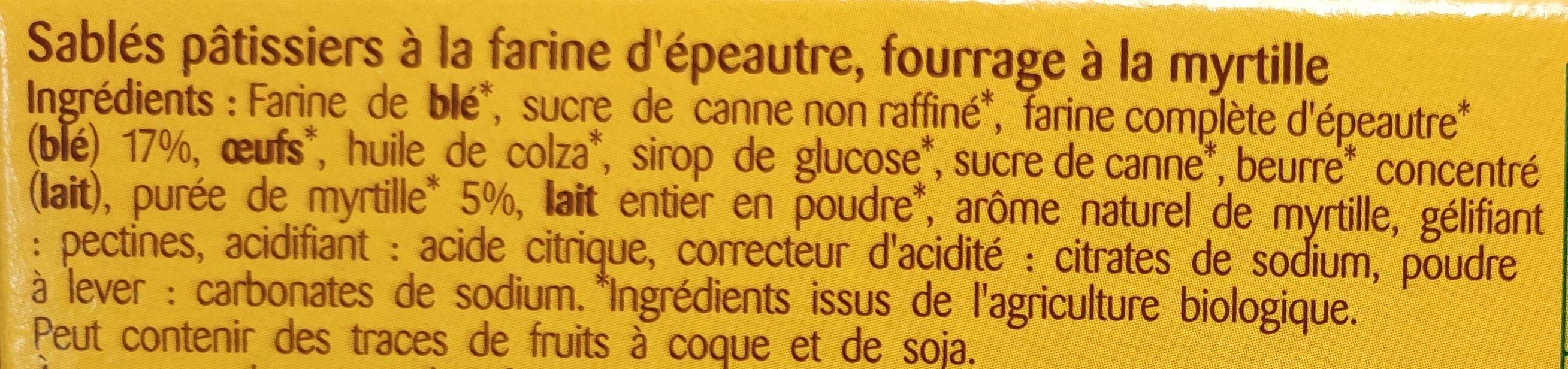 Bonneterre Lunettes à la myrtille packshot