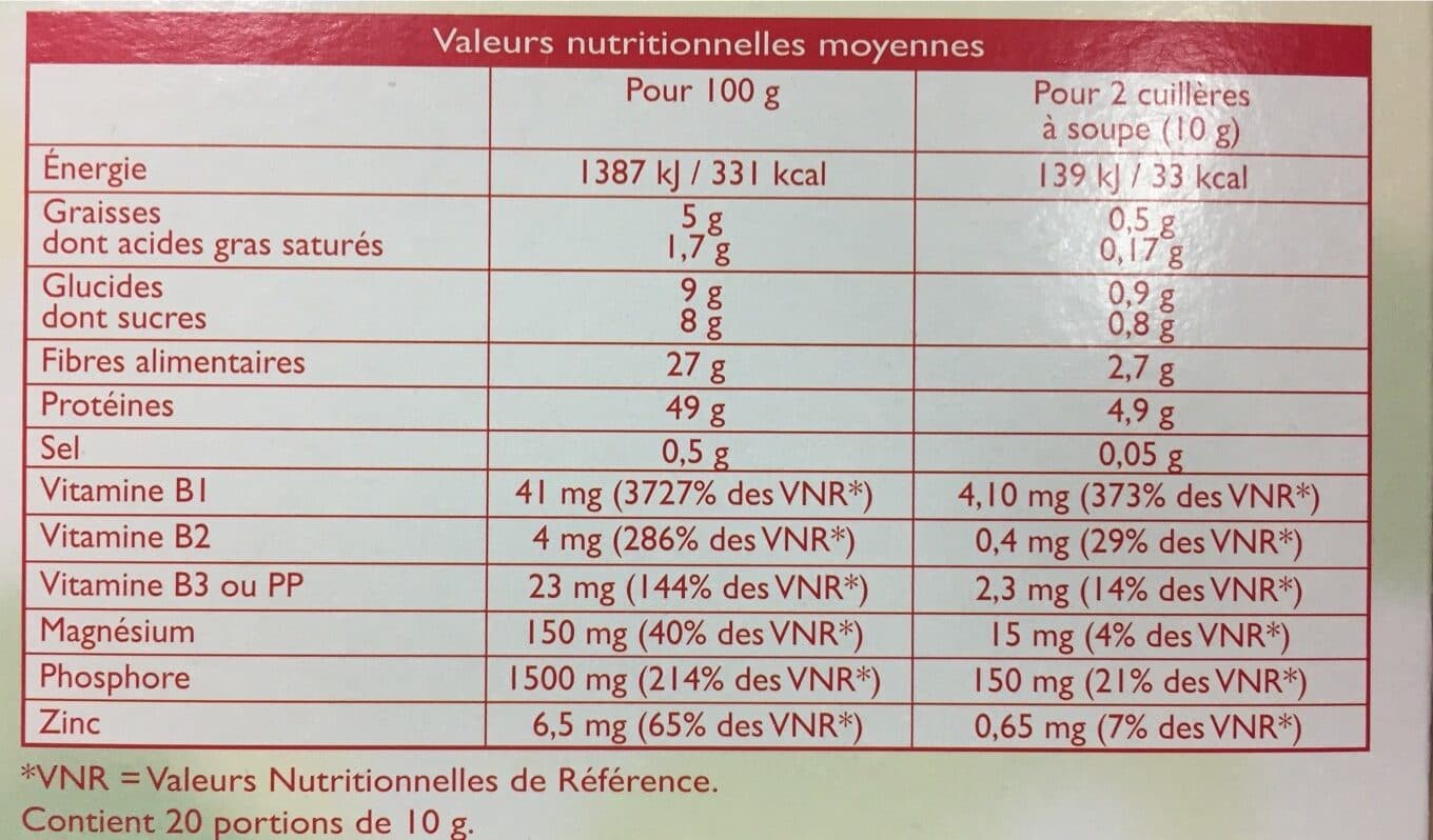 BONNE FORME Levure de bière paillette packshot