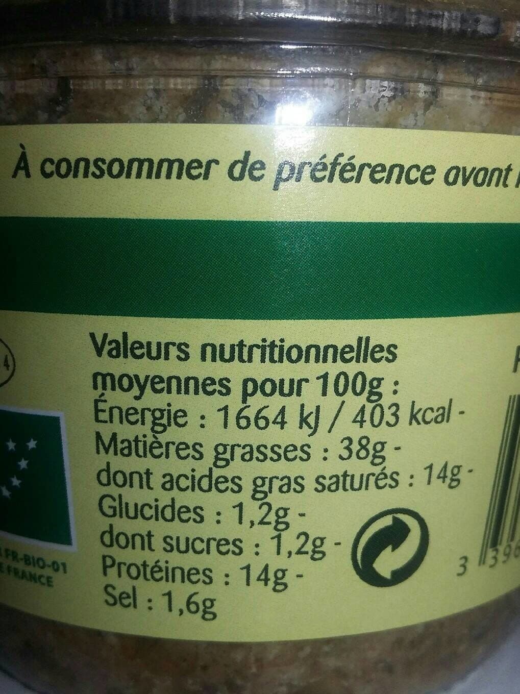 Bonneterre Pâté de campagne au poivre vert packshot