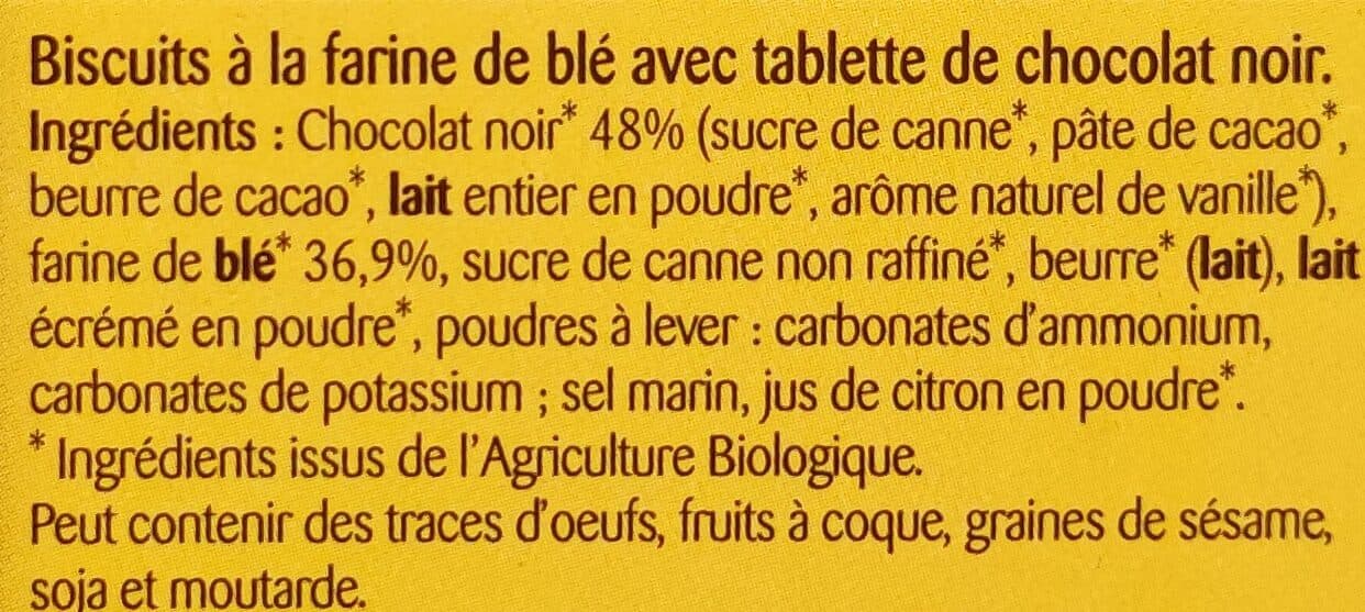 Bonneterre Petits Gourmands chocolat noir packshot