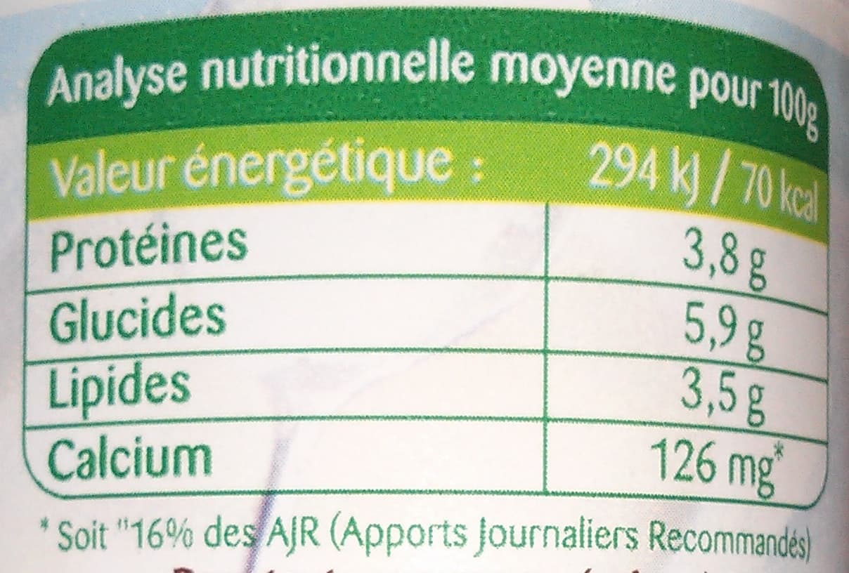 Bonneterre Yaourt nature au lait entier packshot