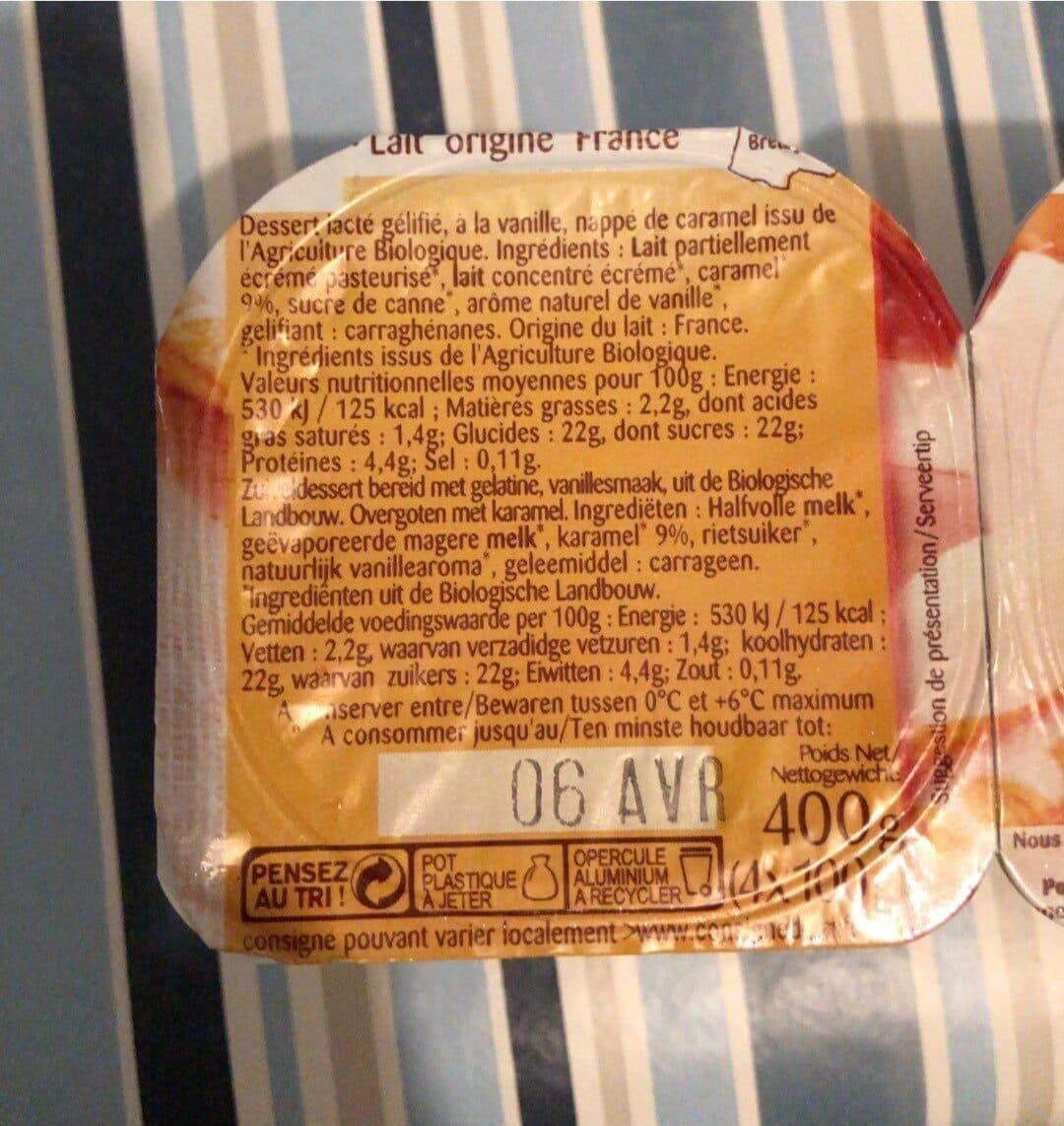 Bonneterre Flan Vanille Caramel packshot