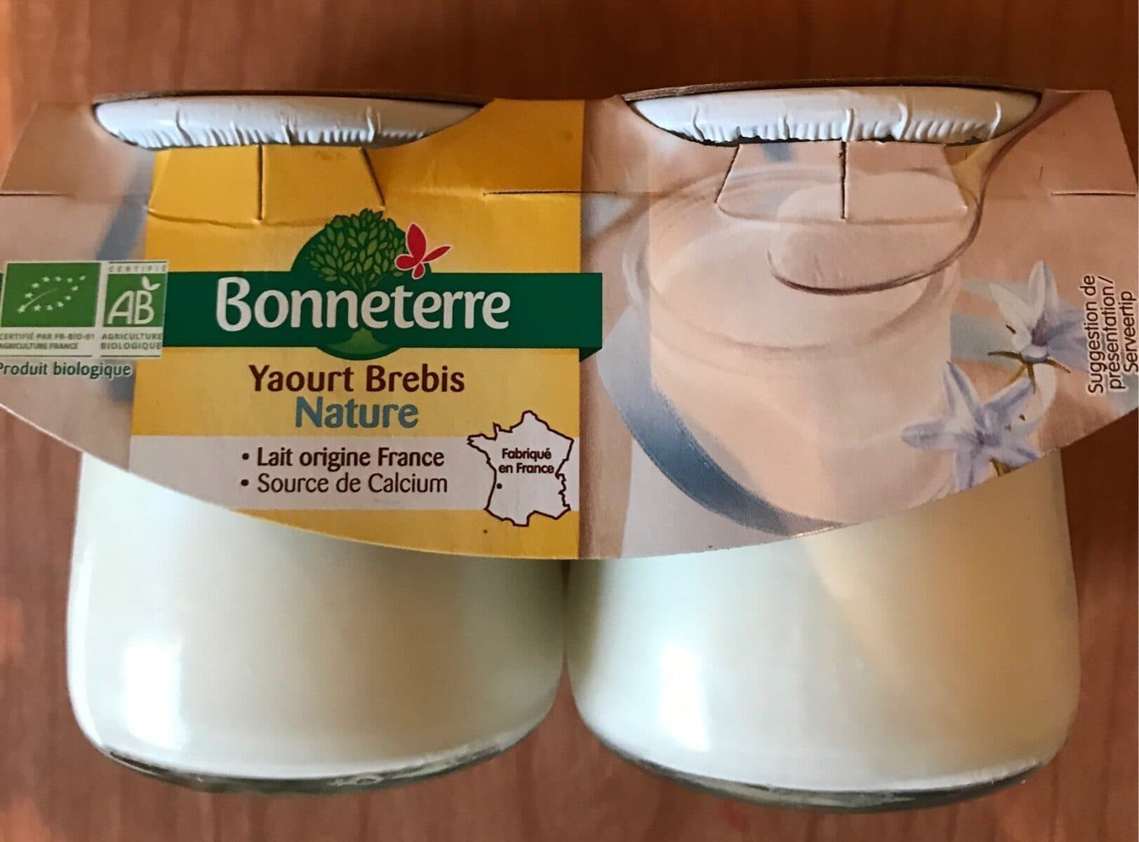 Bonneterre Yaourt Brebis Nature packshot