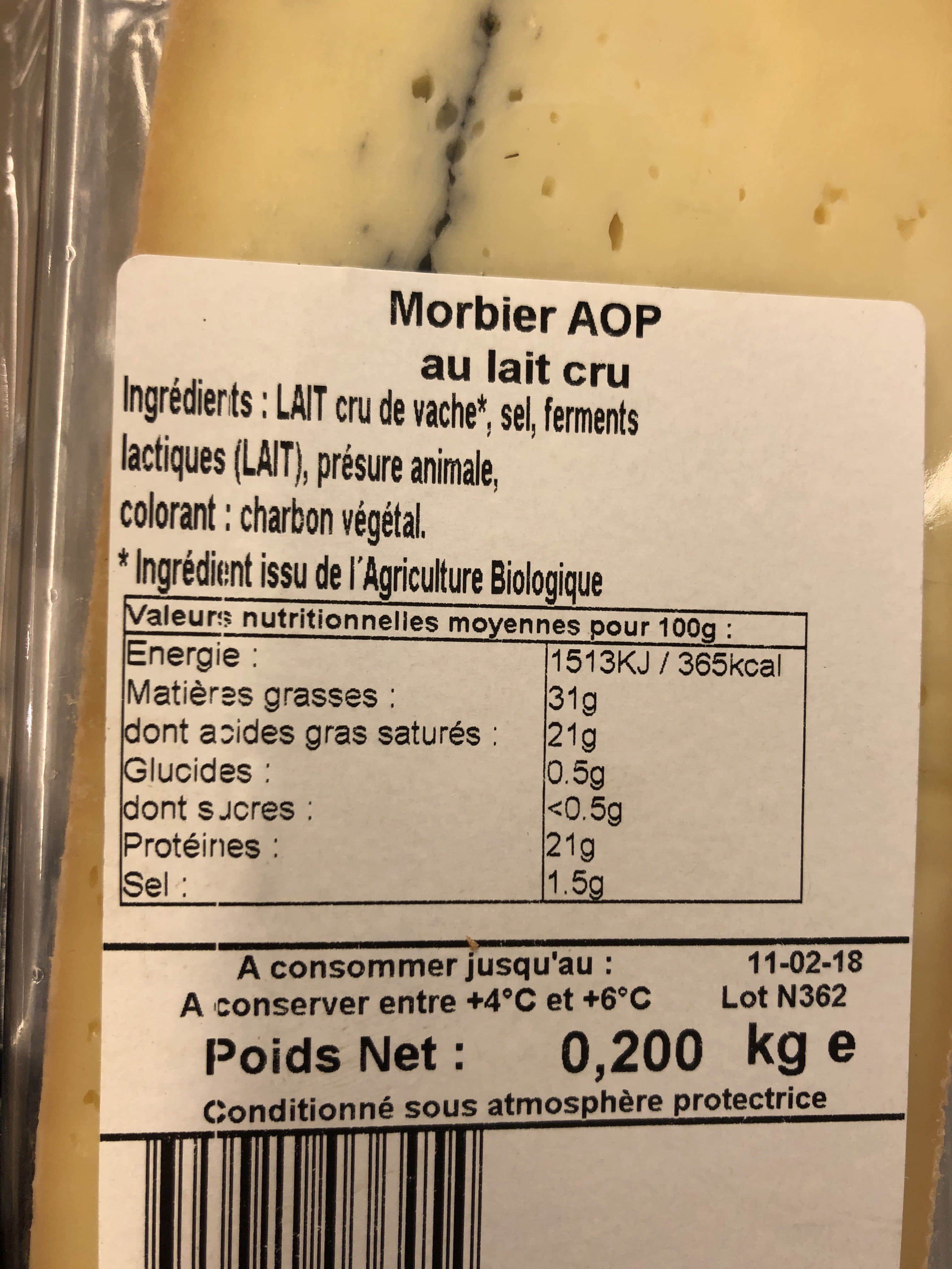 Bonneterre MORBIER LAIT CRU AOP packshot