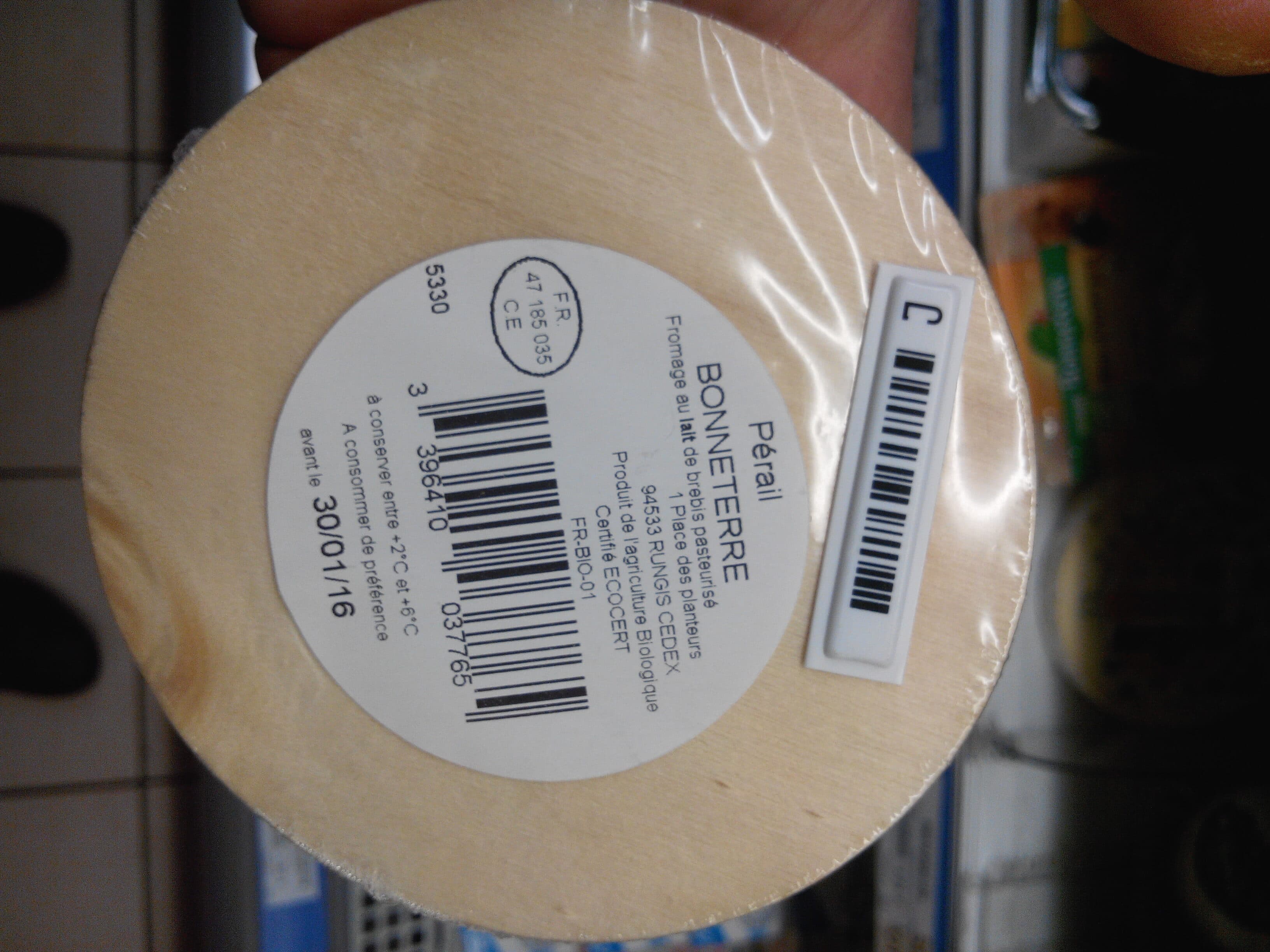 Bonneterre Pérail de Brebis (19% MG) packshot