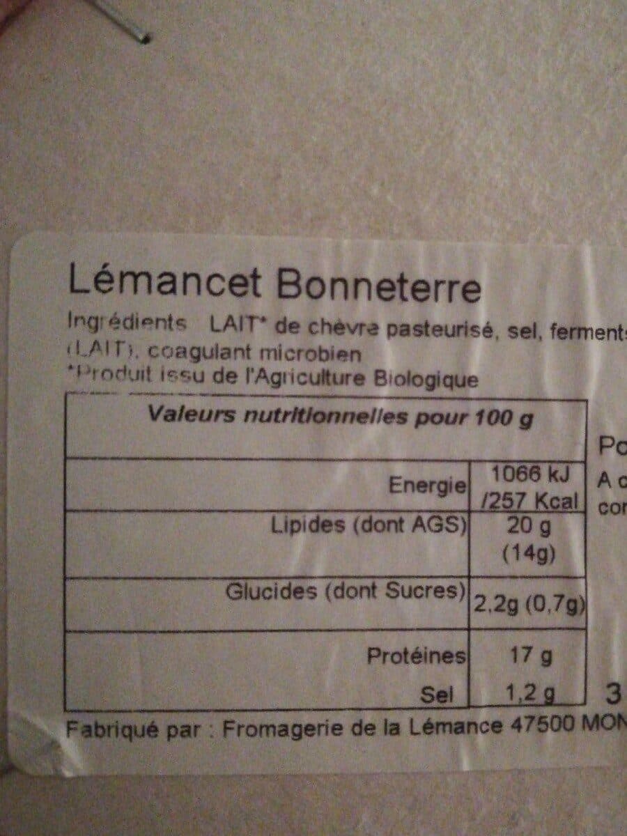 Bonneterre Fromage de Chèvre (21% MG) packshot